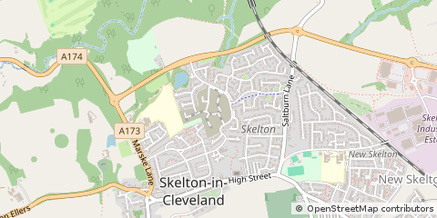 Map of Saltburn-by-the-SEA, Cleveland