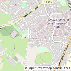Map of Wokingham, Berkshire