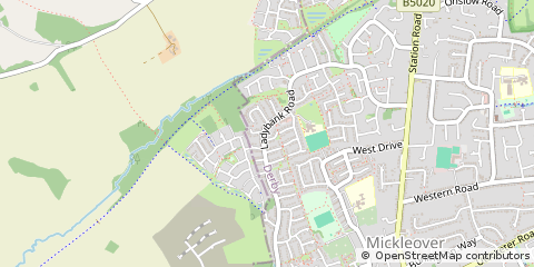 Map of Derby, Derbyshire