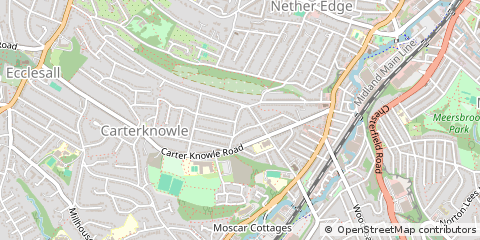Map of Sheffield