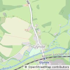 Map of Glynde, East Sussex