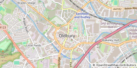 Map of Oldbury, West Midlands