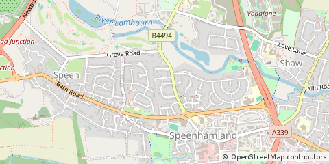 Map of Newbury, Berkshire