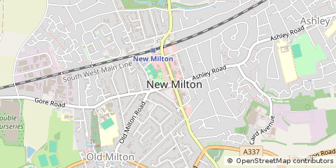 Map of NEW Milton, Hampshire
