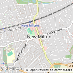 Map of NEW Milton, Hampshire