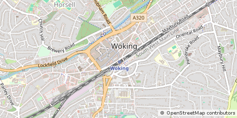 Map of Woking