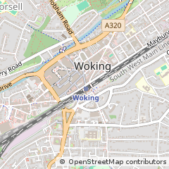 Map of Woking