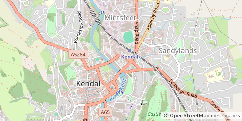 Map of Kendal, Cumbria