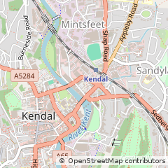 Map of Kendal, Cumbria