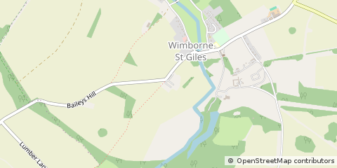Map of Wimborne, Dorset