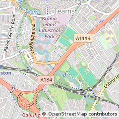 Map of Gateshead, Tyne & Wear