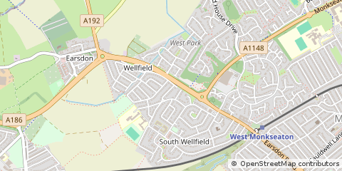 Map of Whitley BAY, Tyne and Wear