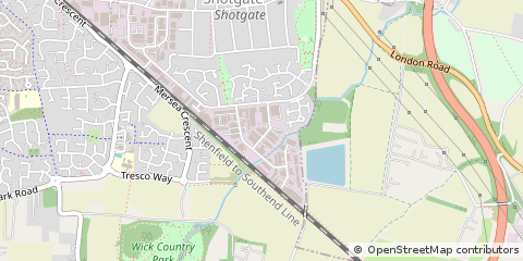 Map of Wickford, Essex