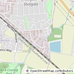 Map of Wickford, Essex