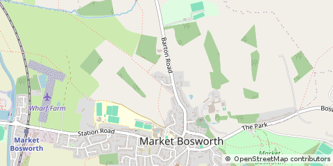 Map of Nuneaton, Warwickshire