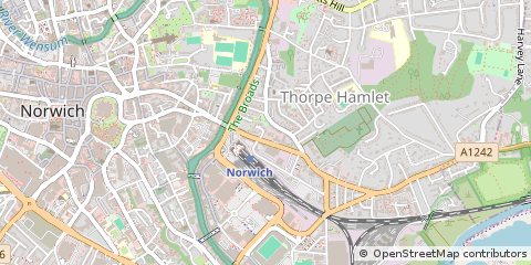 Map of Norwich, Norfolk