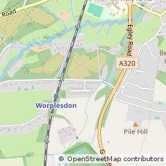 Map of Woking, Surrey