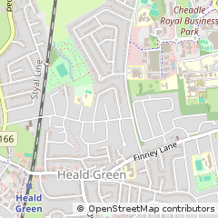 Map of Cheadle, Cheshire