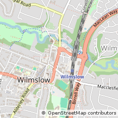 Map of Wilmslow, Cheshire
