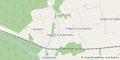 Map of Strathpeffer, Highland