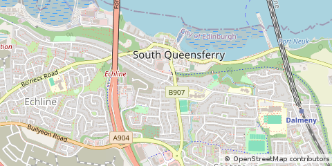 Map of Shore Road, South Queensferry