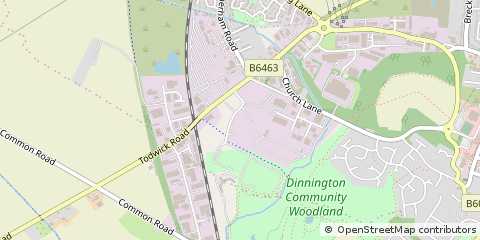 Map of Sheffield, South Yorkshire