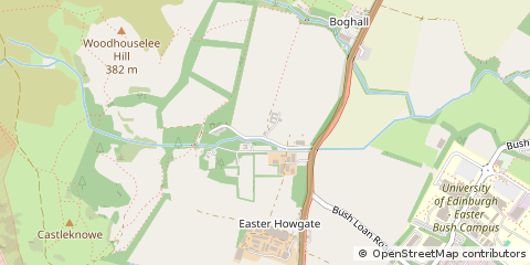 Map of Penicuik, Midlothian