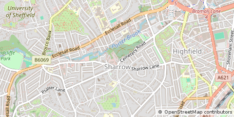 Map of Sheffield