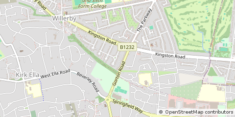 Map of Hull, East Yorshire