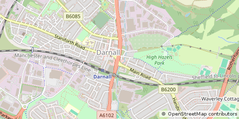 Map of Sheffield