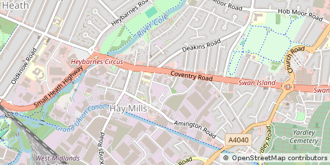 Map of Birmingham