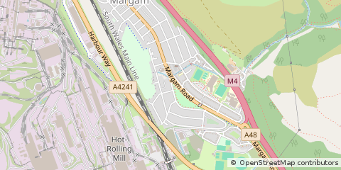 Map of Port Talbot, West Glamorgan