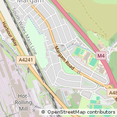 Map of Port Talbot, West Glamorgan