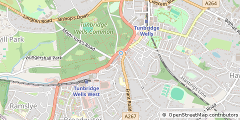 Map of Tunbridge Wells