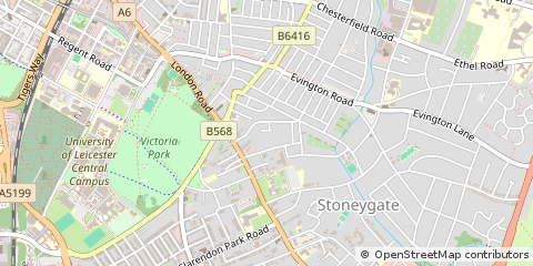 Map of Leicester