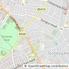 Map of Leicester