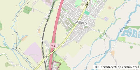 Map of Cullompton, Devon