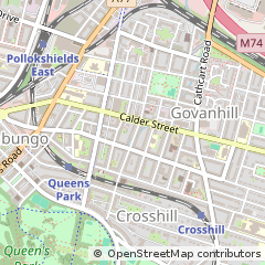 Map of Glasgow, Lanarkshire