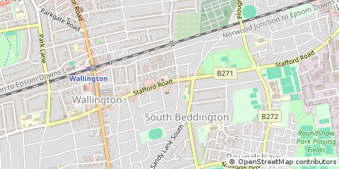 Map of Croydon