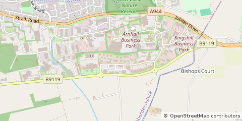 Map of Westhill, Aberdeenshire