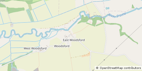 Map of Dorchester, Dorset,