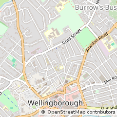 Map of Wellingborough, Northamptonshire