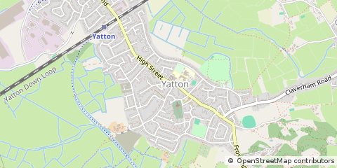 Map of Yatton, North Somerset