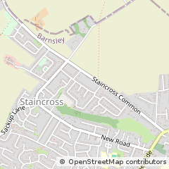 Map of Barnsley, South Yorkshire
