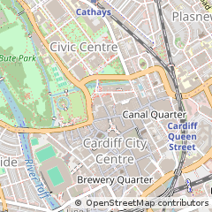 Map of Cardiff