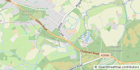 Map of Chobham