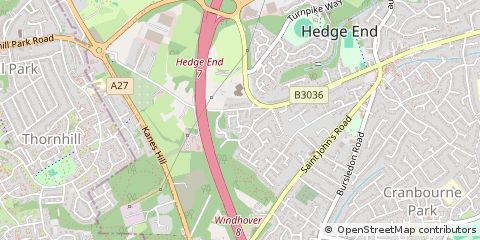 Map of Southampton, Hampshire