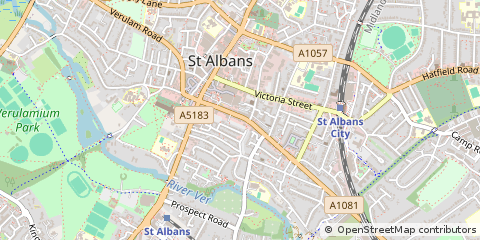 Map of ST Albans, Herts
