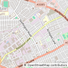 Map of Preston, Lancashire