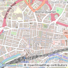 Map of Leeds, West Yorkshire